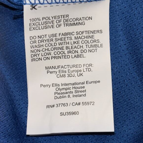 NWT PGA Tour Polo Shirt Mens Sz Large Blue Airflux Golf Short Sleeve Adult NWT - Picture 8 of 8